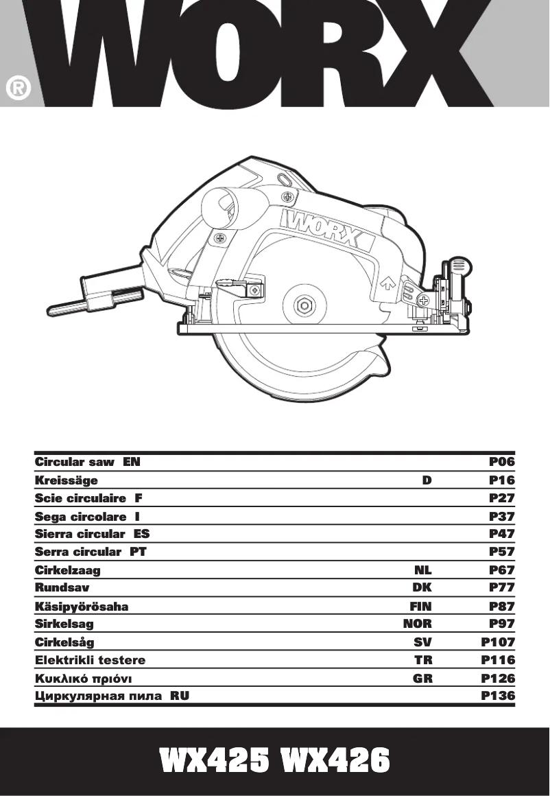 Página 1 del manual Manual de usuario Worx WX425