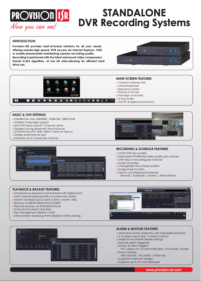 Page 1 of the manual User Manual Provision-ISR SA-8200N+