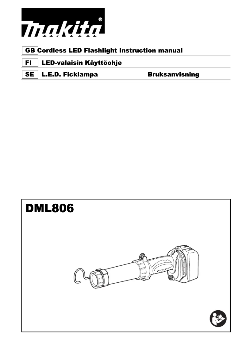 Página 1 del manual Manual de usuario Makita DML806