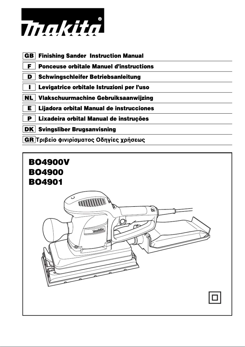 Página 1 del manual Manual de usuario Makita BO4901J