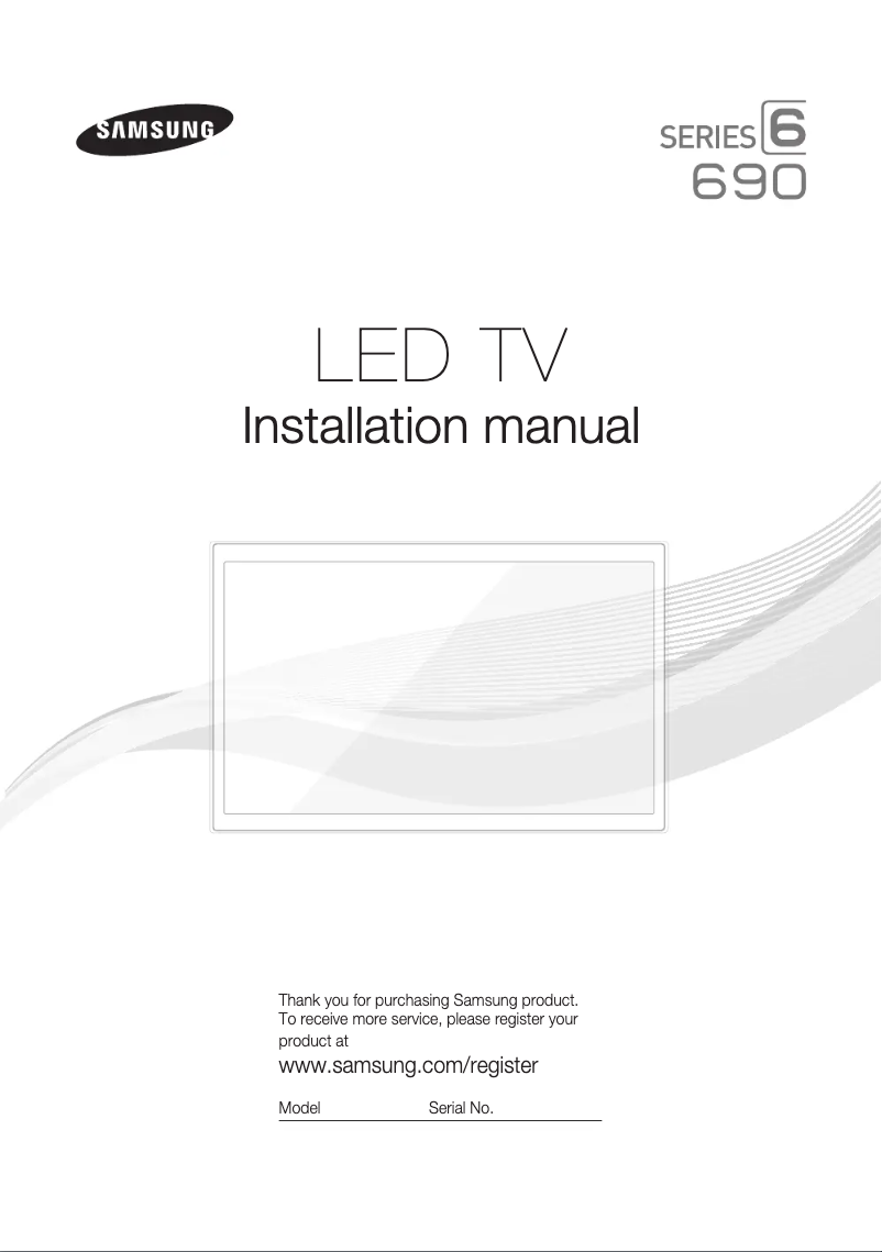 Page n°1 - Mode d'emploi Samsung HG32ND690DF