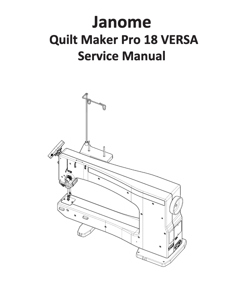 Image de la première page du manuel de l'appareil Quilt Maker Pro 18 Versa