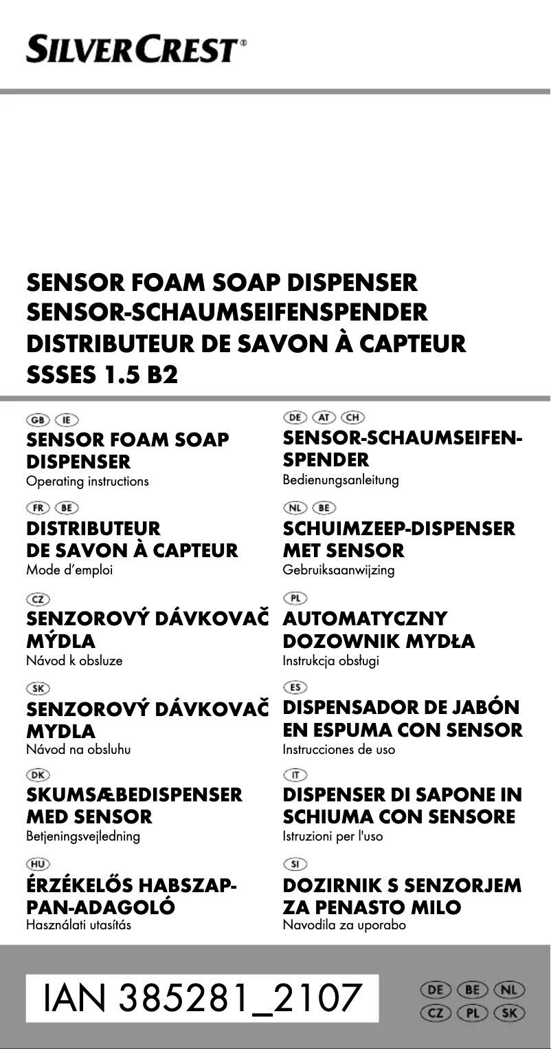 Page n°1 - Manuel utilisateur SilverCrest SSSES 1.5 B2
