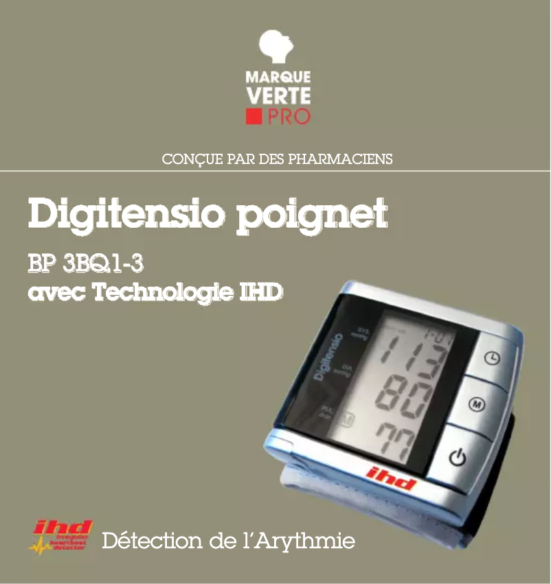 Page n°1 - Manuel utilisateur Marque Verte Digitensio BP 3BQ1-3