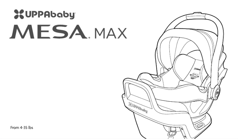 Page 1 de la notice Manuel utilisateur UPPAbaby Mesa Max