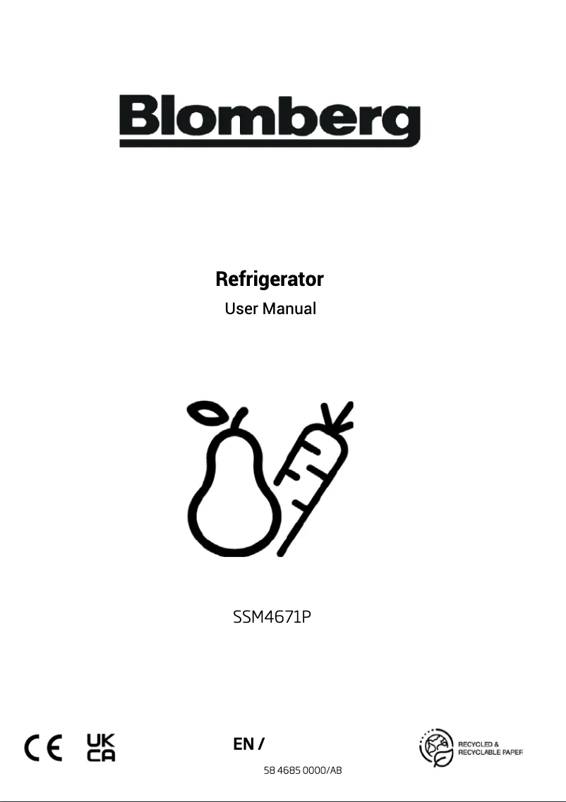 Page n°1 - Mode d'emploi Blomberg SSM4671P