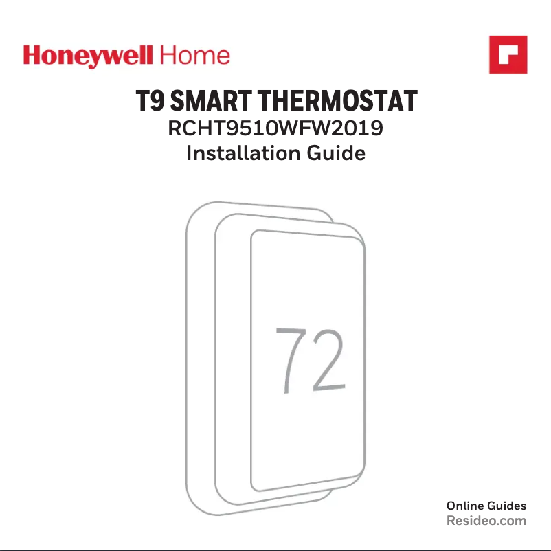 Page n°1 - Guide d'installation Honeywell SMHOMCOMFKIT