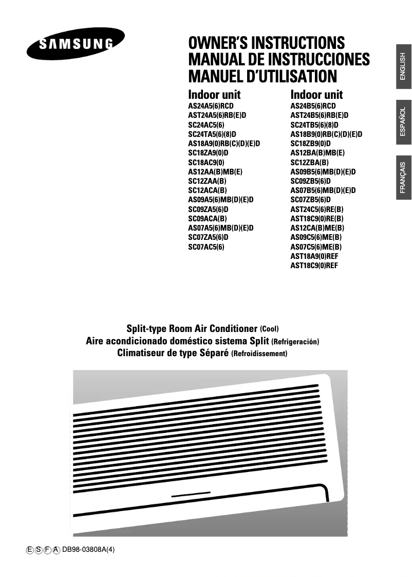 Page n°1 - Manuel utilisateur Samsung SH24AC6