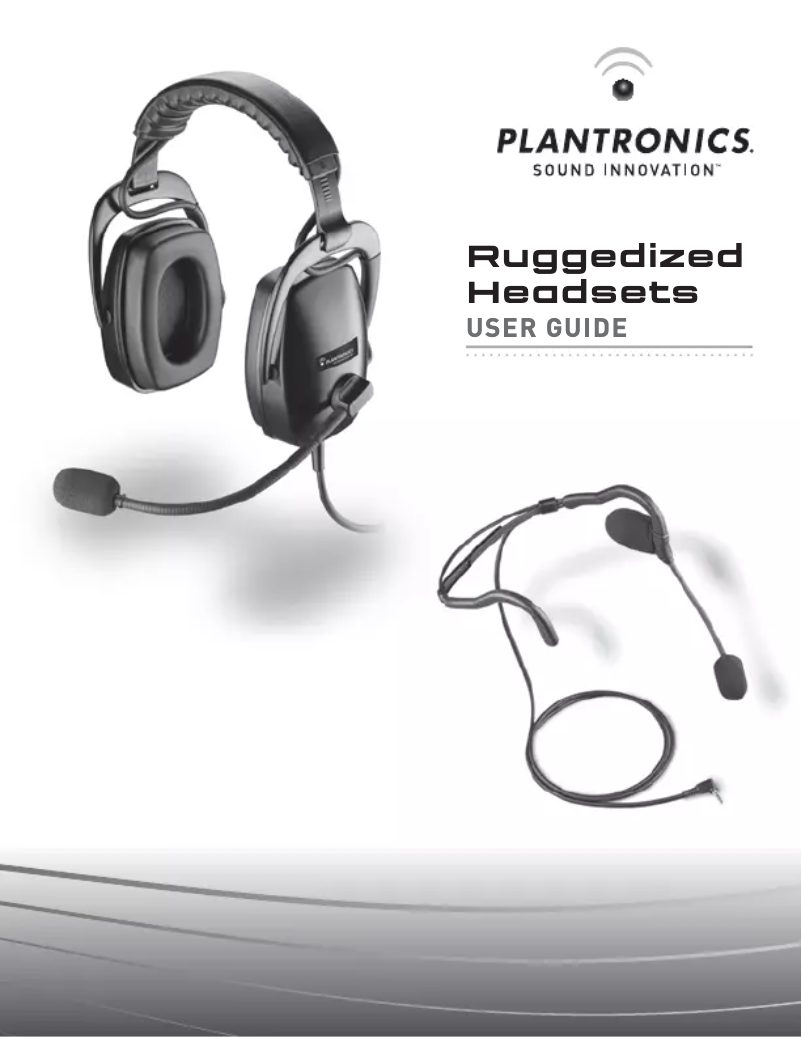 Page n°1 - Manuel utilisateur Plantronics SHR 2639-01