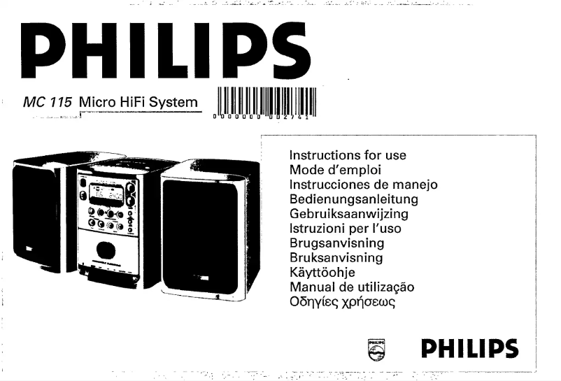 Página 1 del manual Manual de usuario Philips MC115