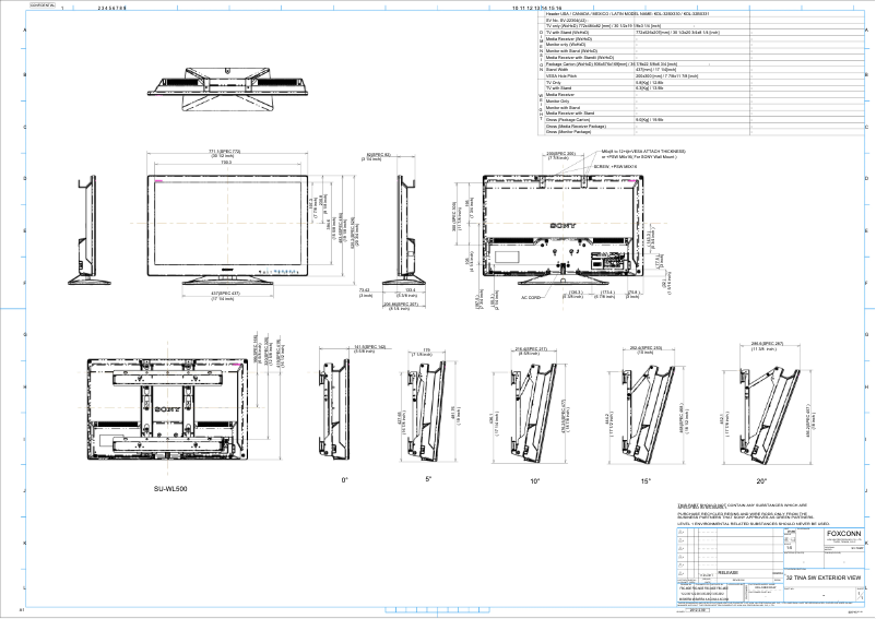 Image de la première page du manuel de l'appareil Bravia KDL-32BX330
