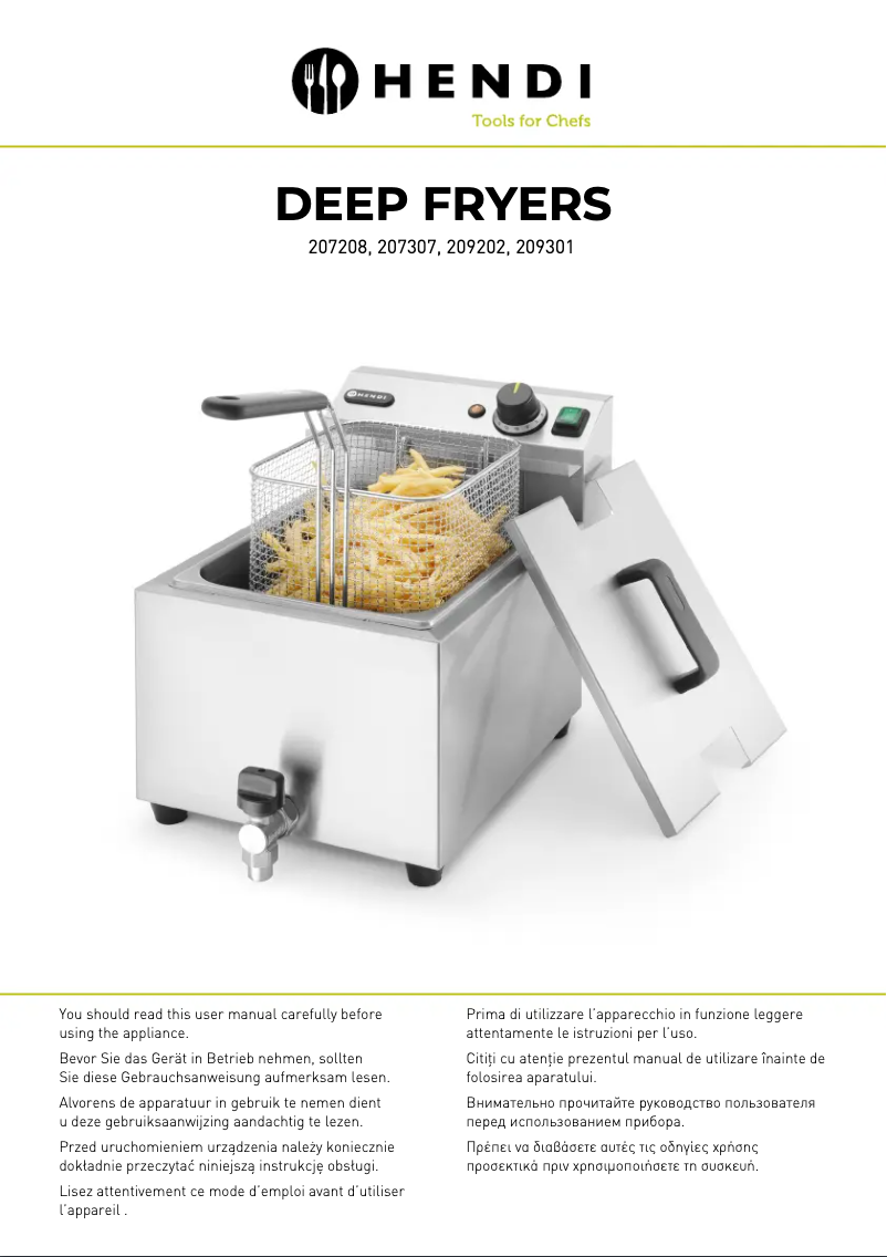 Page n°1 - Manuel utilisateur Hendi Master Cook 207208
