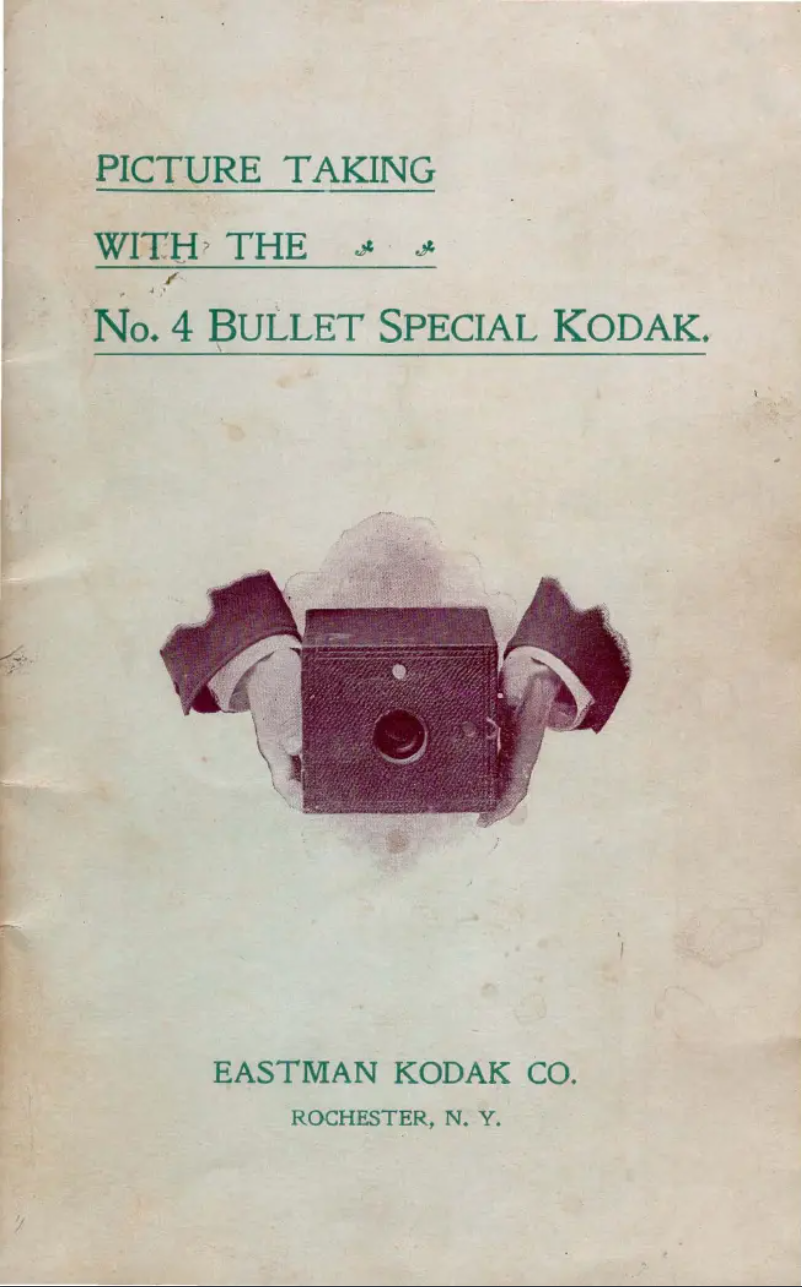 Page n°1 - Manuel utilisateur Kodak No 4 Bullet Special