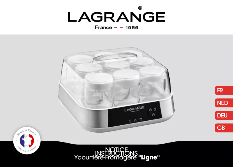 Page 1 de la notice Manuel utilisateur Lagrange Ligne 459604