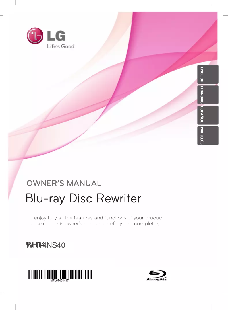 Página 1 del manual Manual de usuario LG WH14NS40