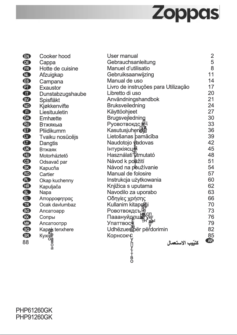 Page n°1 - Manuel utilisateur Zanker ZKP6010X