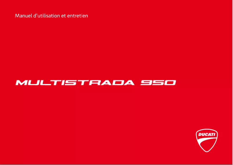 Page 1 de la notice Manuel utilisateur Ducati Multistrada 950 (2019)