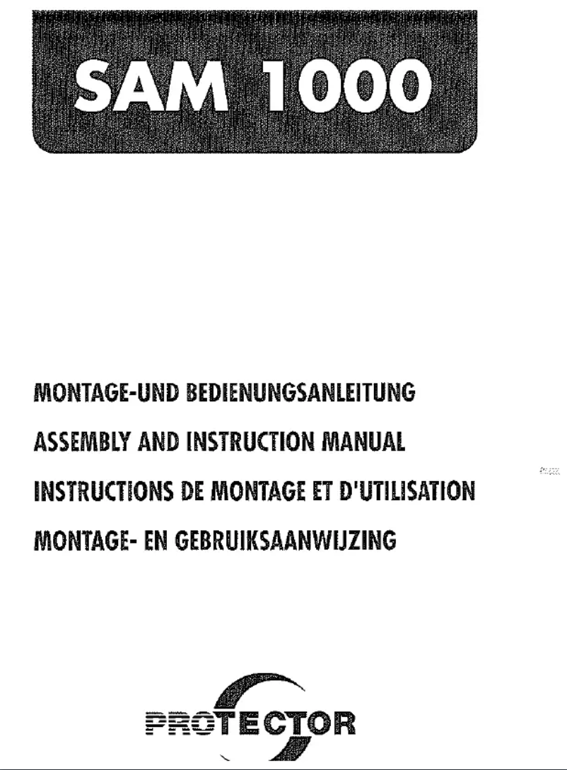 Page 1 de la notice Manuel utilisateur Protector SAM 1000