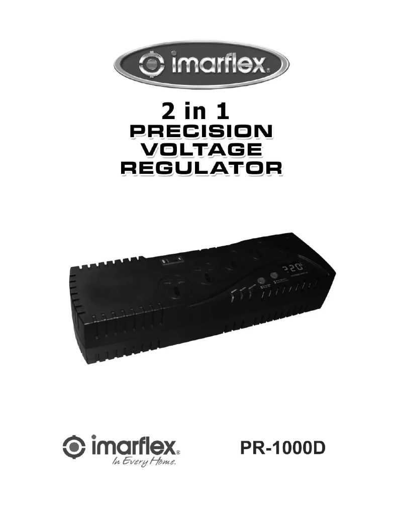 Page 1 of the manual User Manual Imarflex PR-1000D