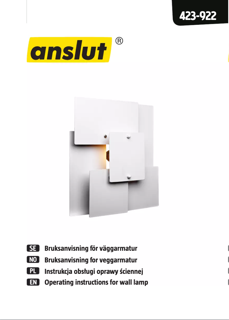Page 1 de la notice Manuel utilisateur Anslut 423-922