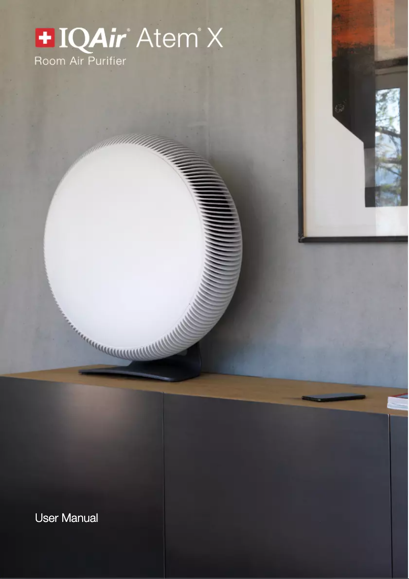 Page 1 de la notice Manuel utilisateur IQAir Atem Car
