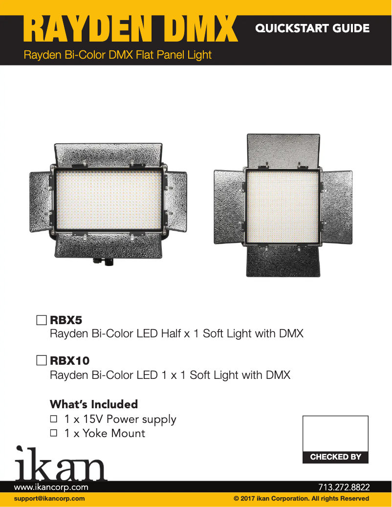 Page 1 de la notice Manuel utilisateur Ikan RBX10