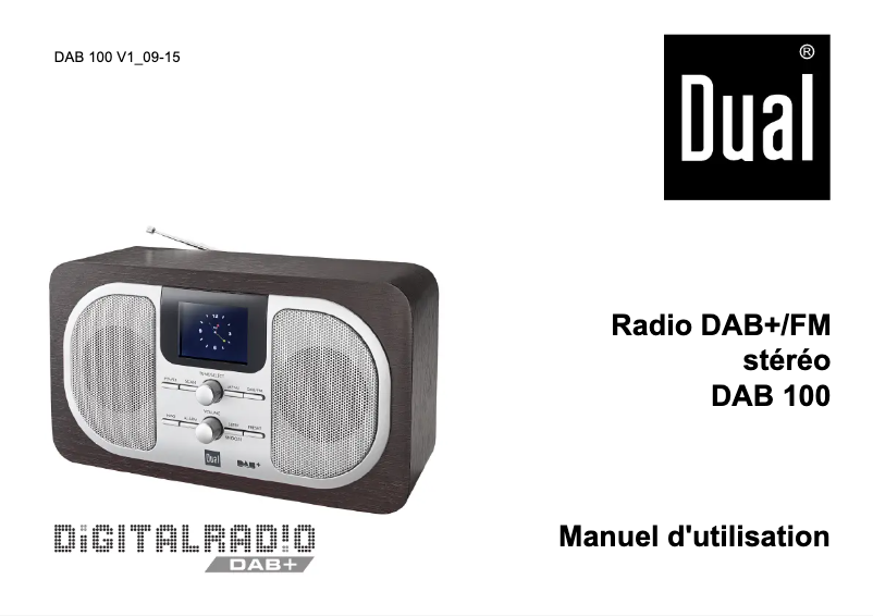 Image de la première page du manuel de l'appareil DAB 100