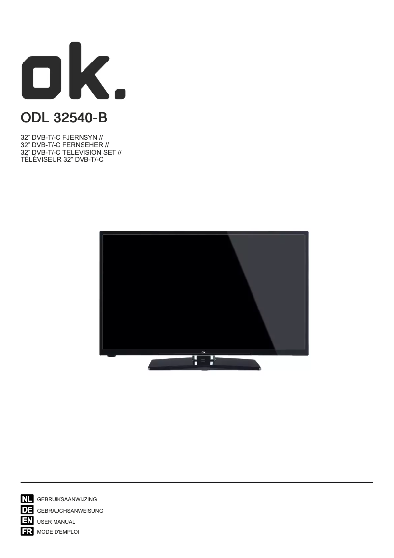 Image de la première page du manuel de l'appareil ODL 32540-B