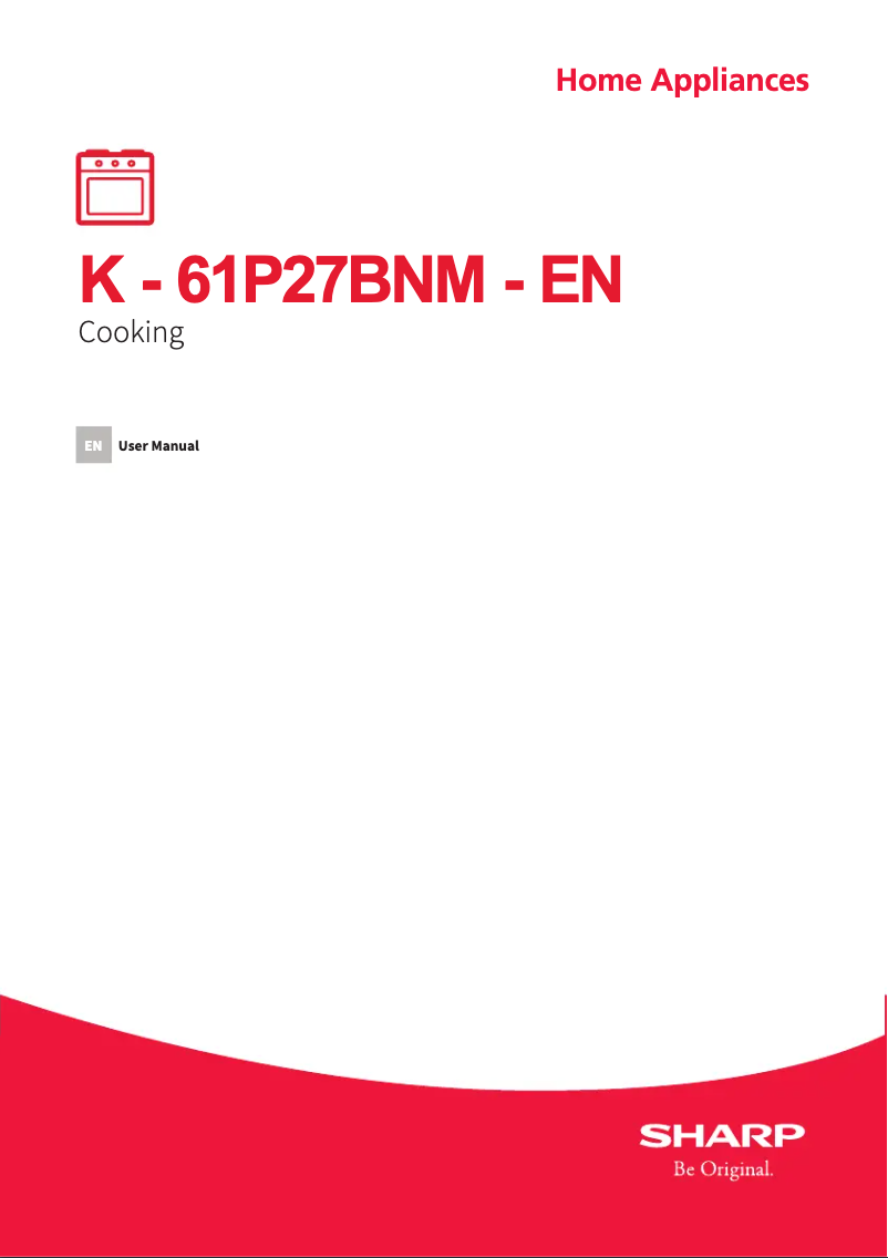 Page n°1 - Manuel utilisateur Sharp K-61P27BNM-EN
