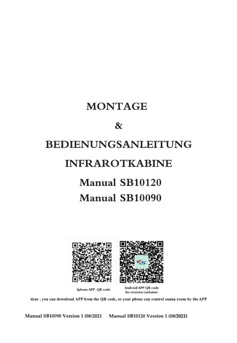 Page 1 de la notice Manuel utilisateur Sanotechnik MALMÖ 1