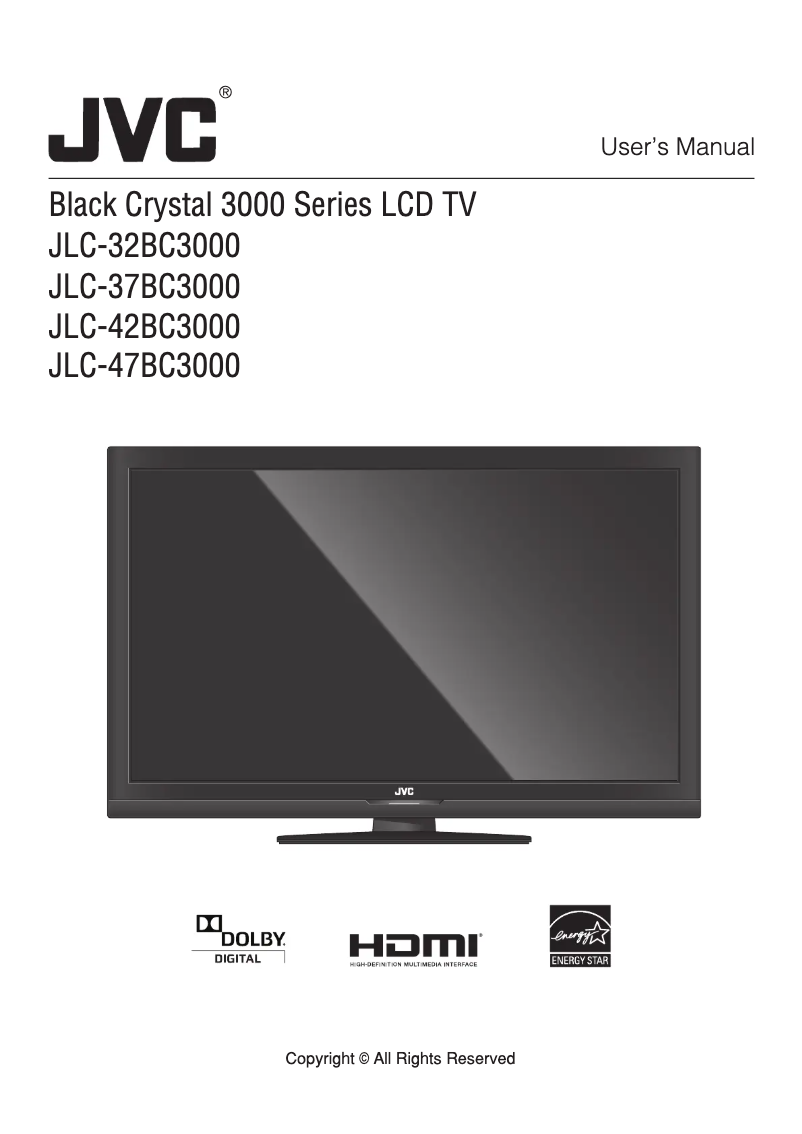 Page n°1 - Manuel utilisateur JVC JLC32BC3000