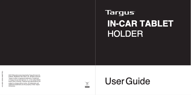 Image de la première page du manuel de l'appareil AWE77EU