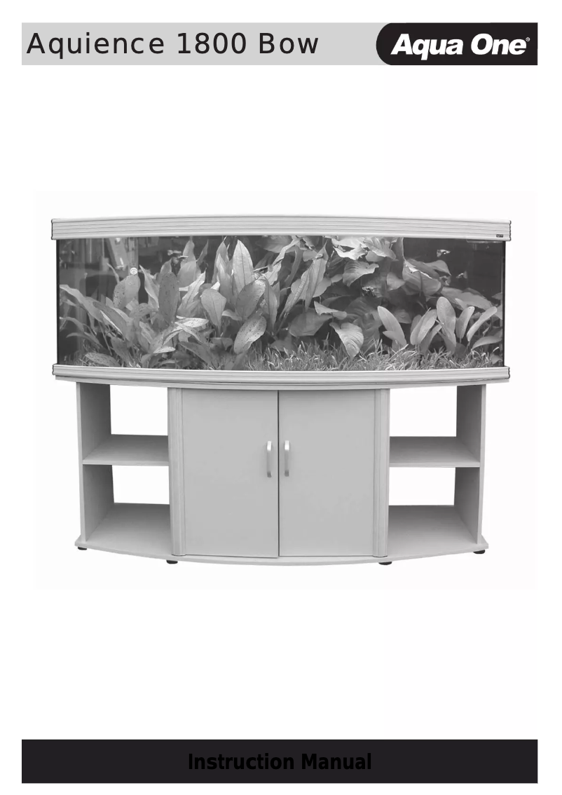 Page 1 de la notice Manuel utilisateur Aqua One Aquience 1800 Bow