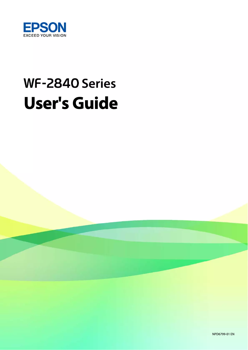 Página 1 del manual Manual de usuario Epson WorkForce WF-2845