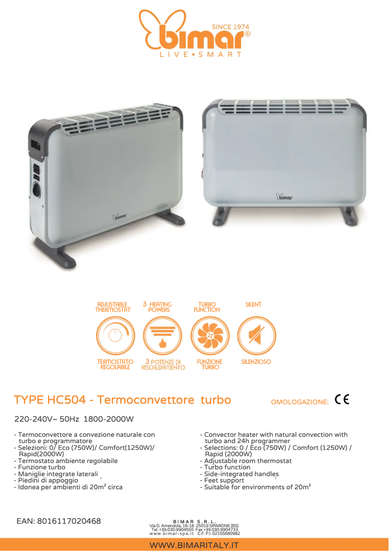 Image de la première page du manuel de l'appareil HC504