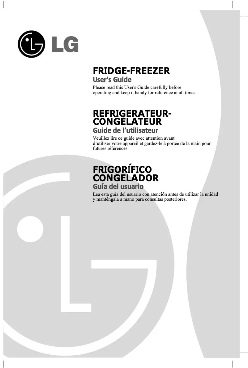 Image de la première page du manuel de l'appareil GR-F429BLQ