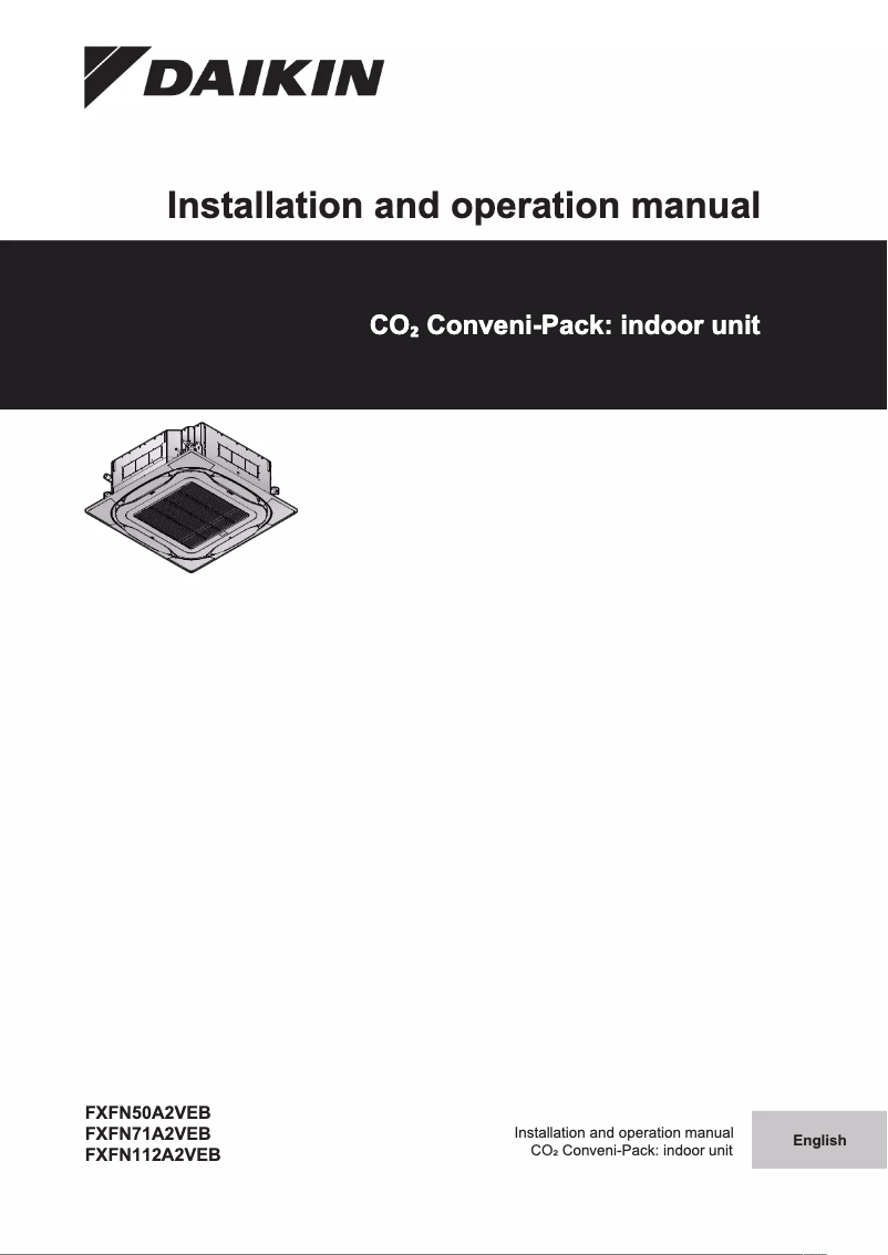 Page 1 de la notice Manuel utilisateur Daikin FXFN50A2VEB