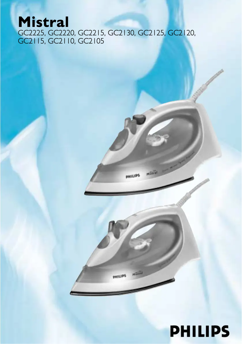 Page 1 de la notice Manuel utilisateur Philips Mistral GC2130