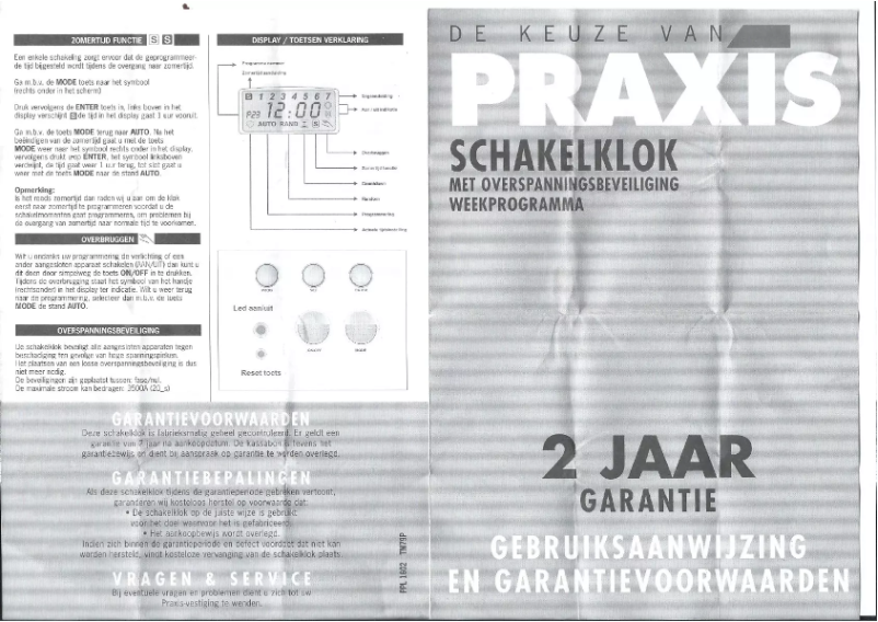 Image de la première page du manuel de l'appareil PPL 1602