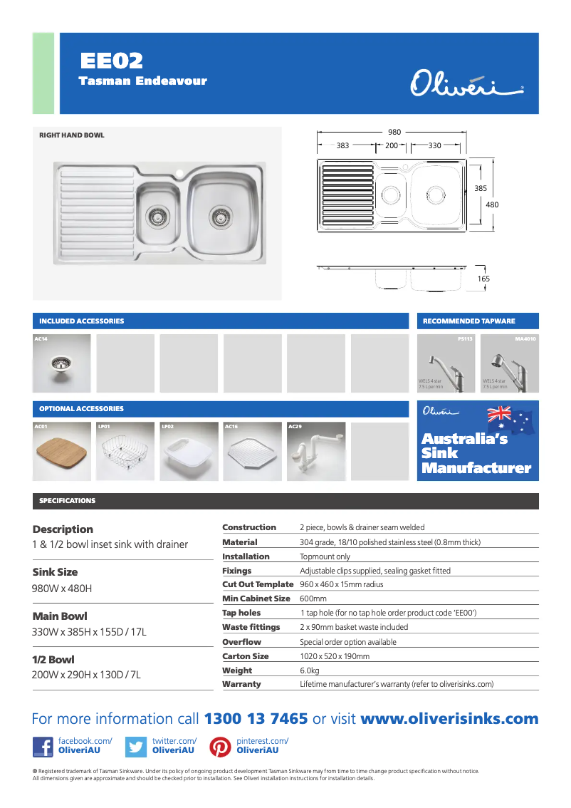 Image de la première page du manuel de l'appareil EE02