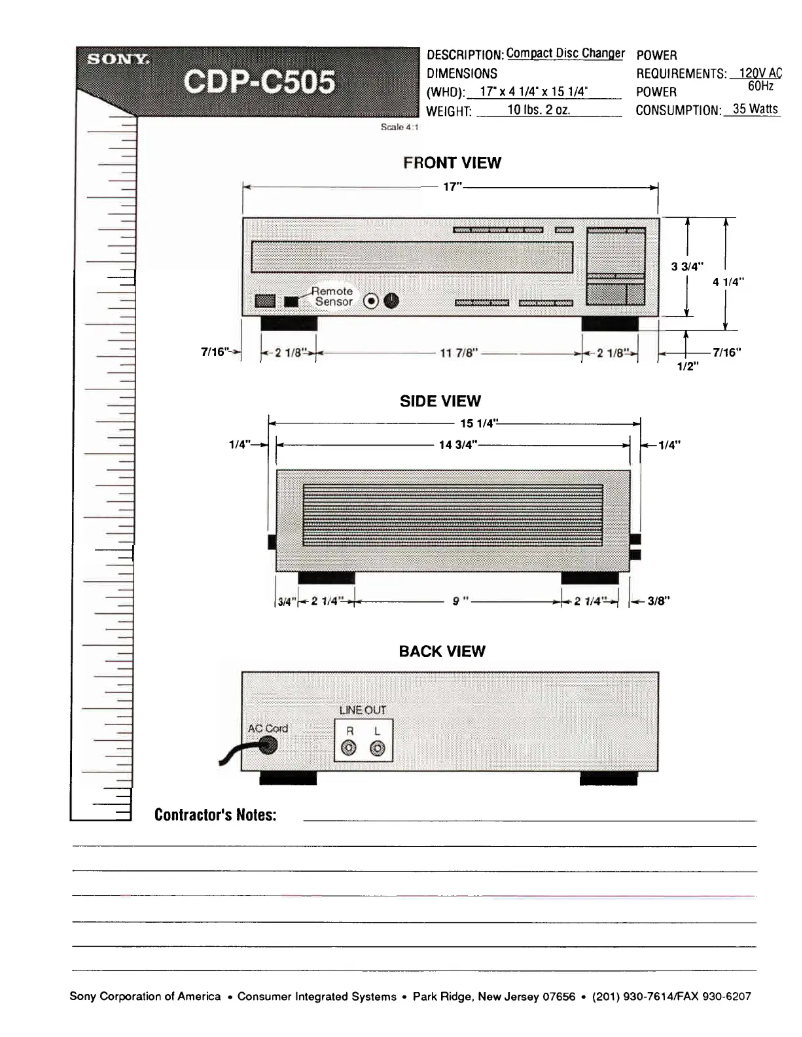 Image de la première page du manuel de l'appareil CDP-C505