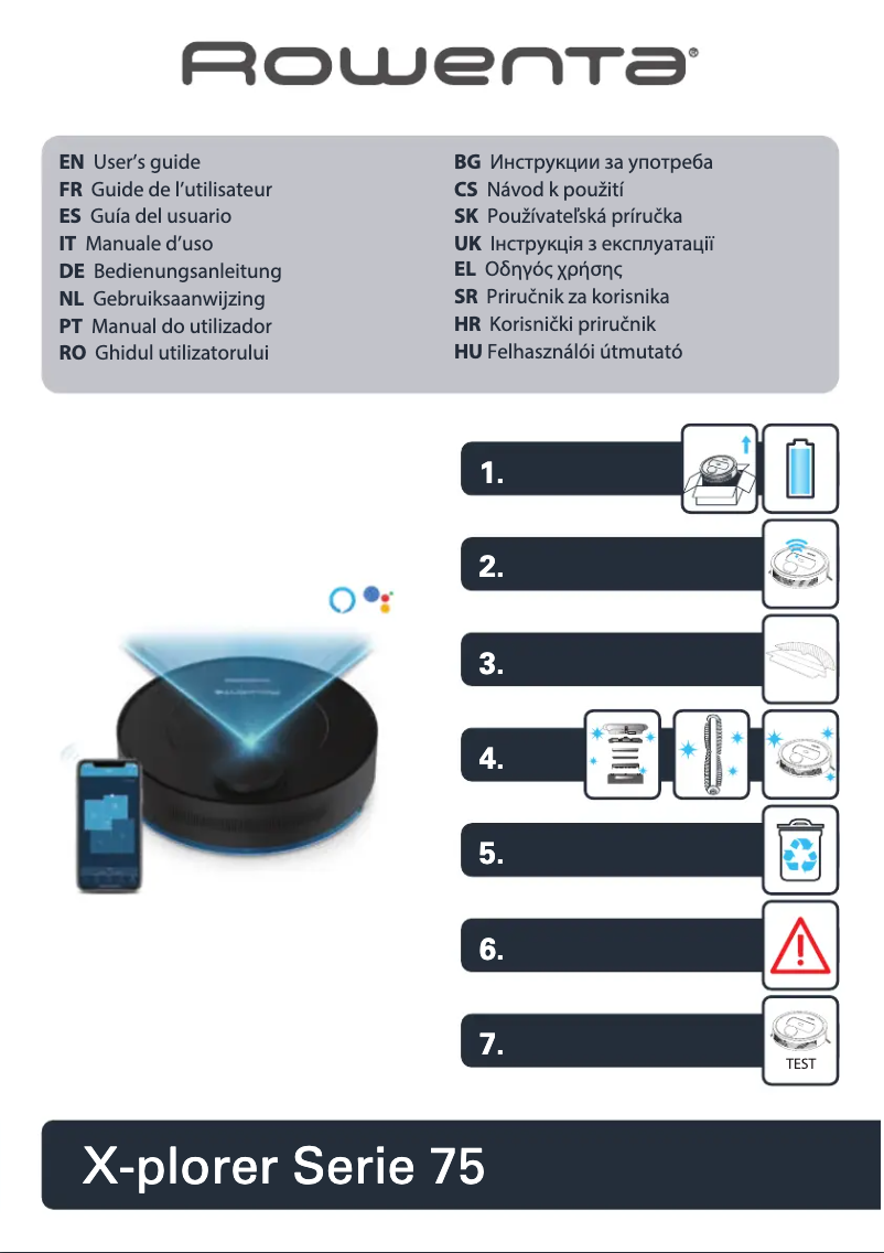 Image de la première page du manuel de l'appareil X-plorer Serie 75 RR7675
