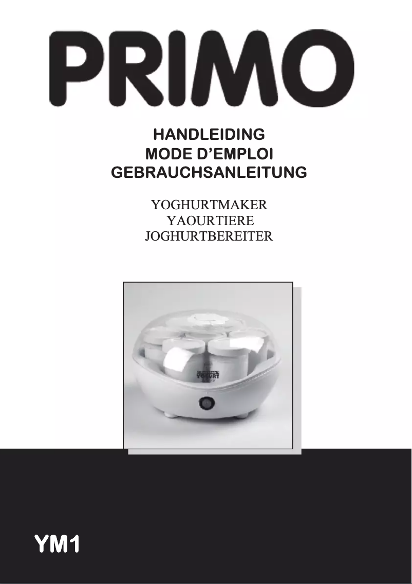 Page 1 de la notice Manuel utilisateur Primo YM1