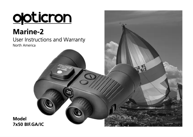 Image de la première page du manuel de l'appareil Marine-2