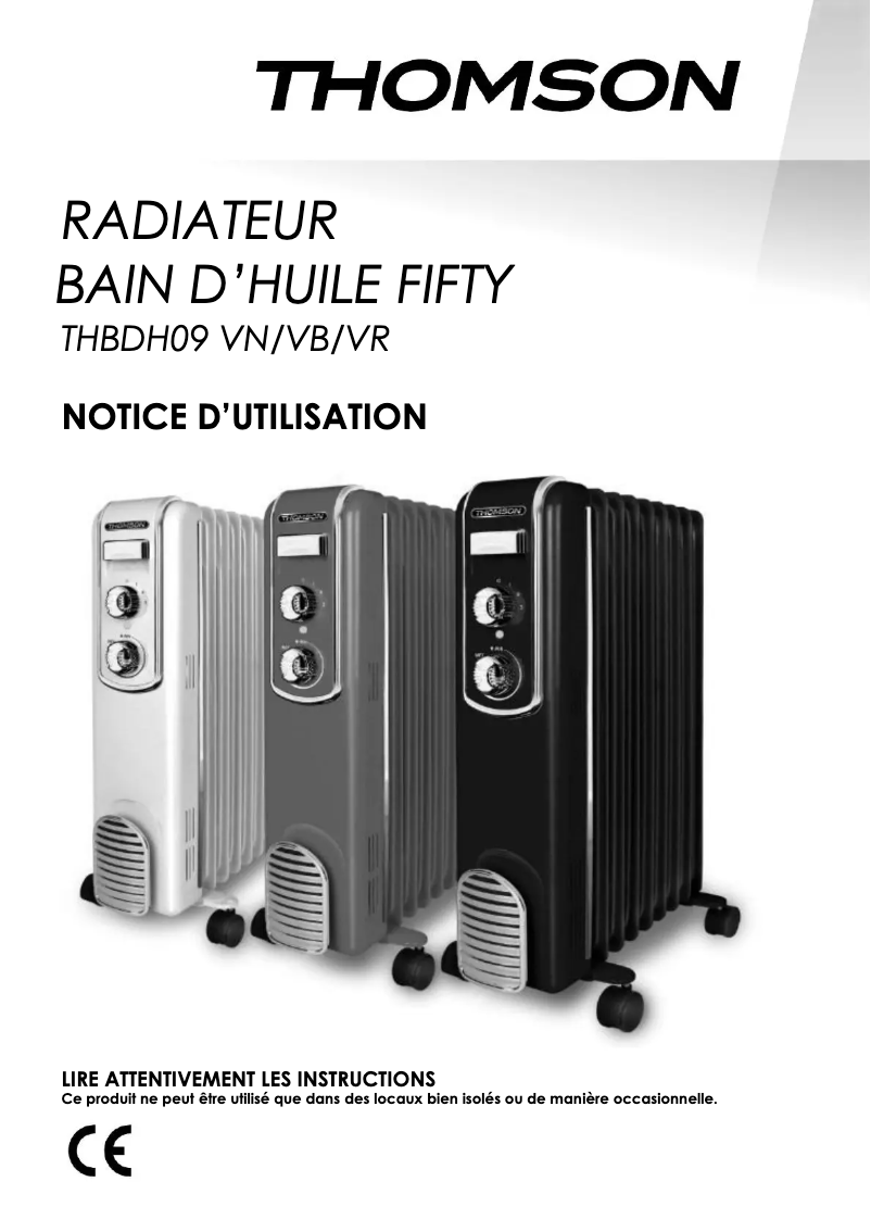 Image de la première page du manuel de l'appareil THBDH011VB