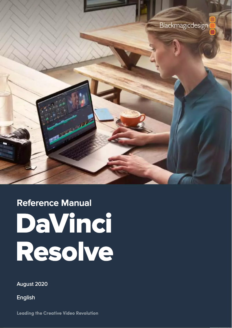 First page image of the manual for DaVinci Resolve Mini Panel