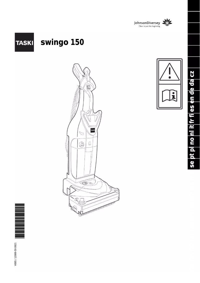 Page 1 de la notice Manuel utilisateur Taski Swingo 150
