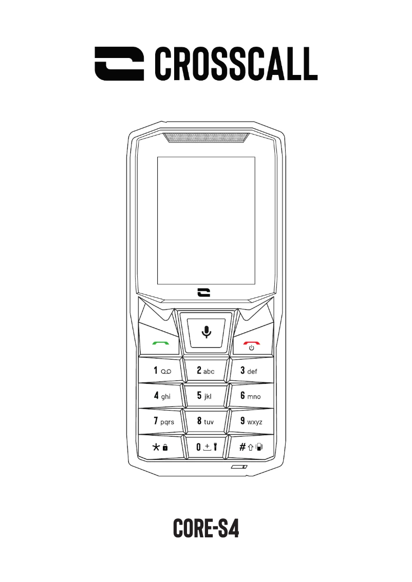Page 1 de la notice Manuel utilisateur Crosscall Core-S4