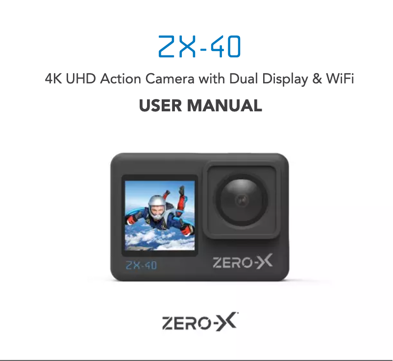 Page n°1 - Manuel utilisateur Zero-X ZX-40