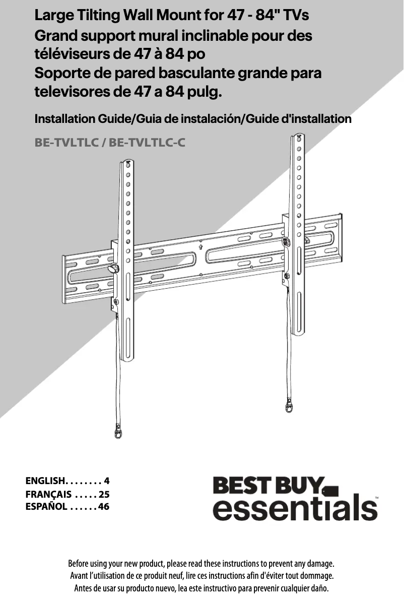 Page n°1 - Manuel utilisateur Best Buy BE-TVLTLC